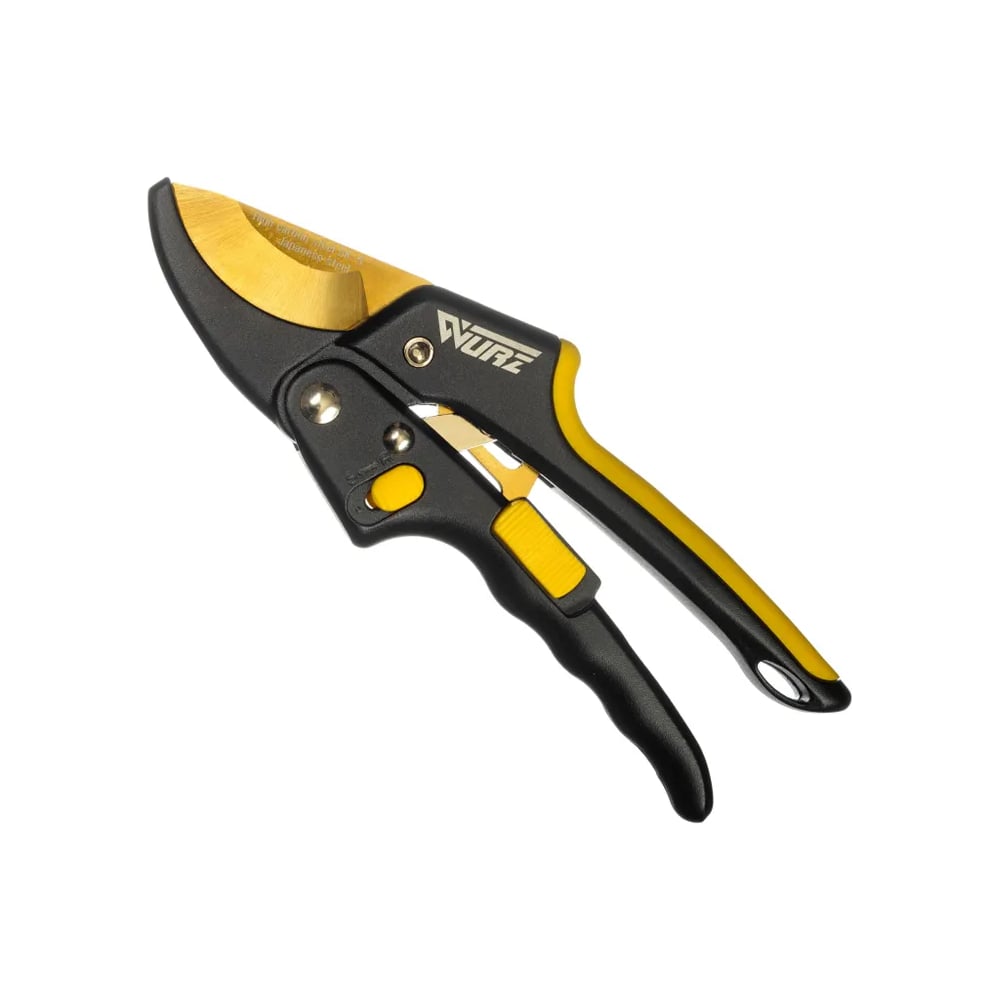 Изображение товара Секатор WURZ 200 мм с отключаемым храповым механизмом профессиональный