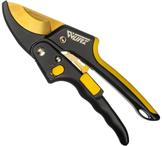 Изображение товара Секатор с отключаемым храповым механизмом WURZ, 200 мм 6115