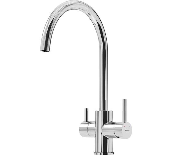 Изображение товара Смеситель для кухни Sancos Taper с возможностью подключения фильтра для воды, цвет хром, арт. SC4012CH