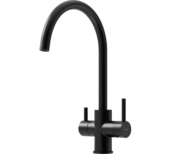 Изображение товара Смеситель для кухни Sancos Taper с возможностью подключения фильтра для воды, цвет черный матовый, арт. SC4012MB