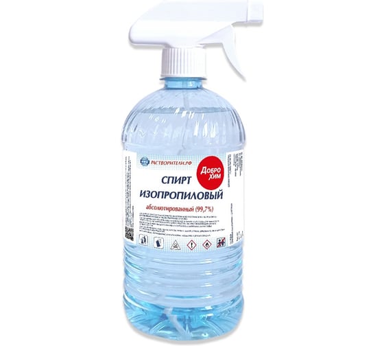 Изображение товара Изопропиловый спирт абсолютированный Доброхим 1.0л спрей БП-00001037