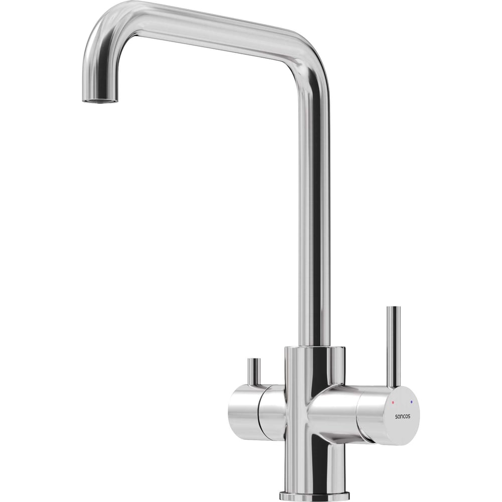 Изображение товара Смеситель для кухни Sancos Vela с подключением фильтра, брашированный никель