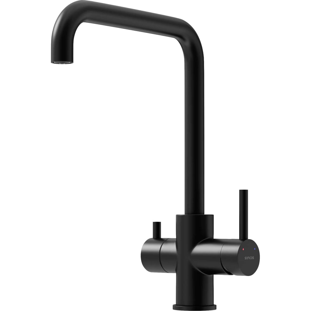 Изображение товара Смеситель для кухни Sancos Vela с возможностью подключения фильтра черный матовый