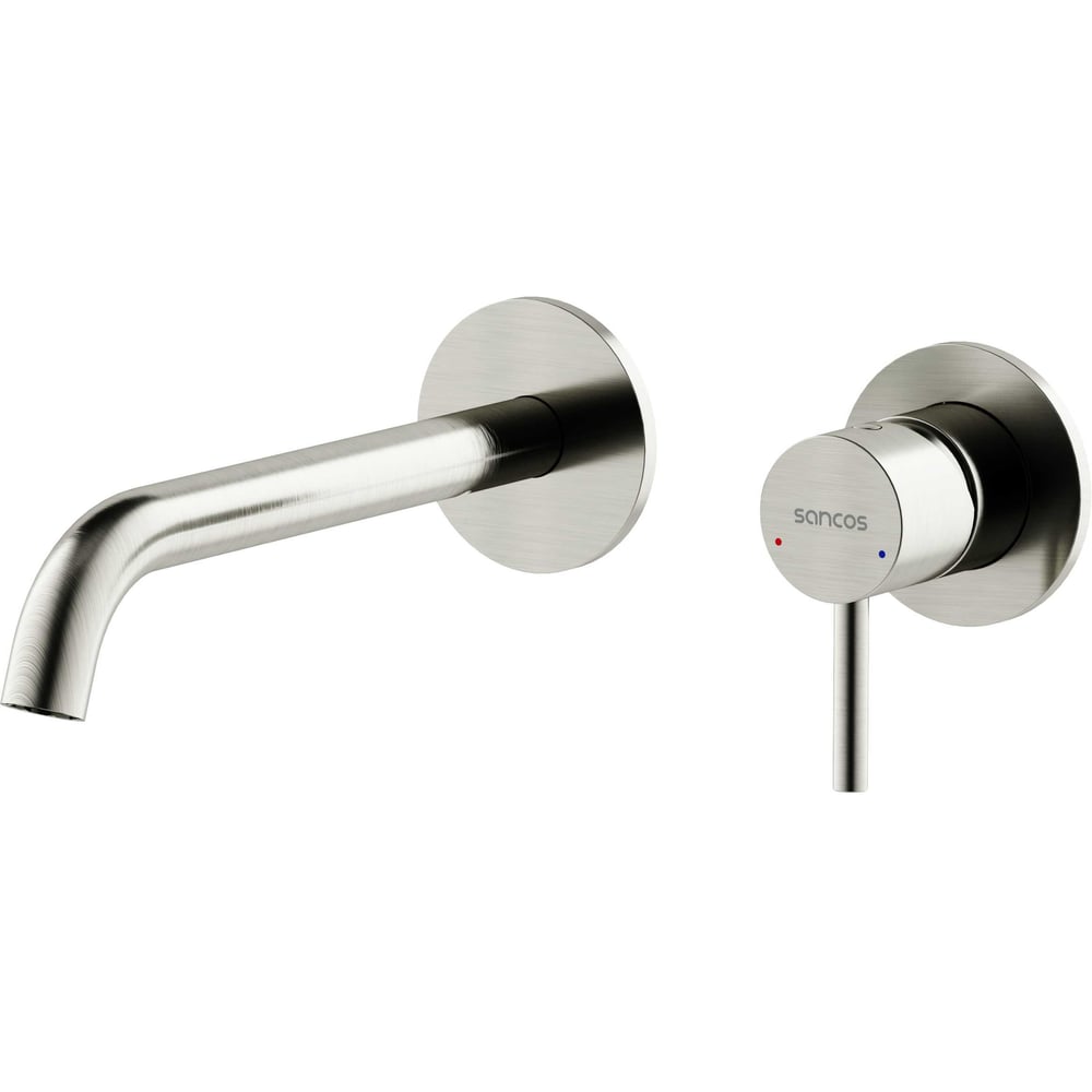 Изображение товара Смеситель для раковины Sancos Etna с внутренней частью 192 мм брашированный никель