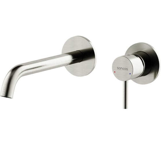 Изображение товара Смеситель для раковины Sancos Etna с внутренней частью, брашированный никель, PVD покрытие, арт. SC9004BN