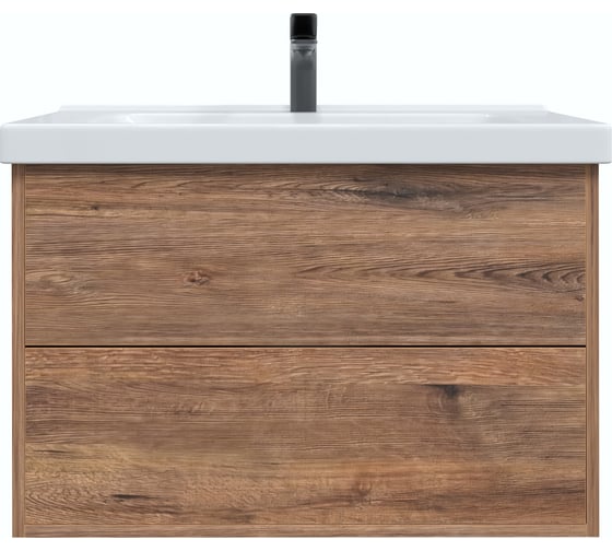 Изображение товара Тумба с раковиной RUVANN RINNI 80 + Гармония 80 в ванную подвесная Т.RINNI.Д-80П-KIT-GAR