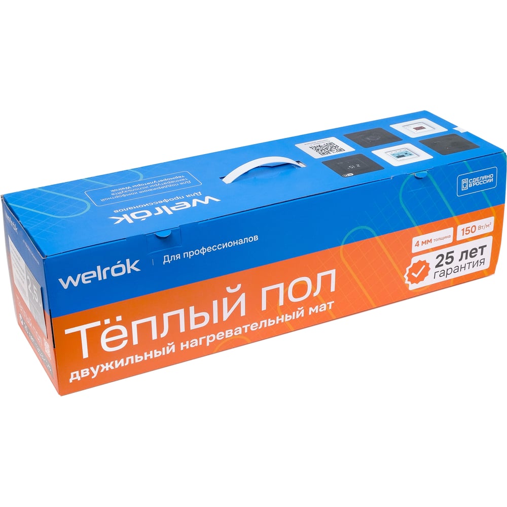 Изображение товара Нагревательный мат Welrok Mat 5 м2 0,750 кВт для равномерного обогрева помещений