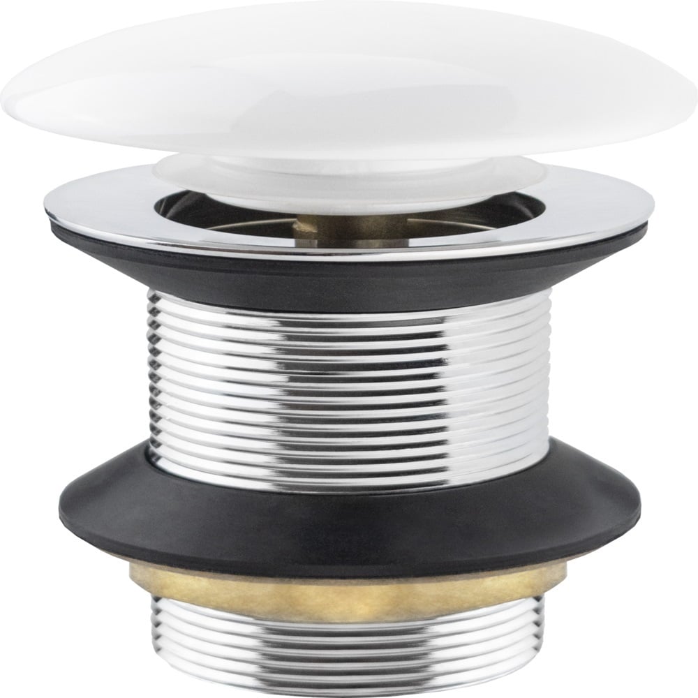 Изображение товара Донный клапан MPF 1 1/4 для умывальника с клик-клак и хромом