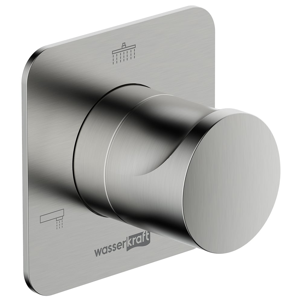 Изображение товара Переключатель WasserKRAFT A273 на 3 выхода для сантехники никель