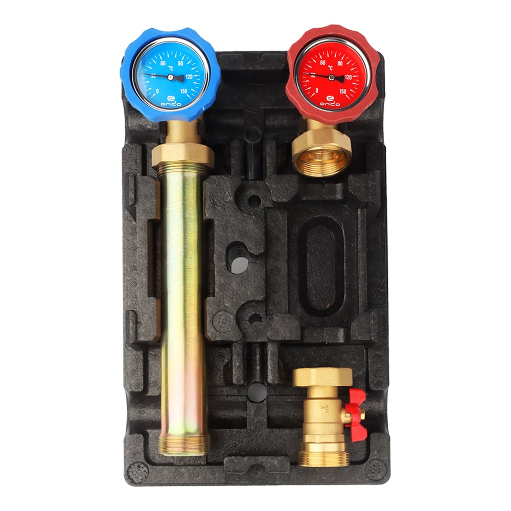 Изображение товара Группа быстрого монтажа с шаровым краном ONDO прямой контур 1-1 1/2 без насоса