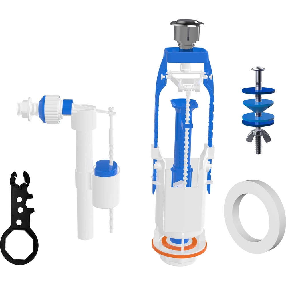 Изображение товара Арматура для смывного бачка Nova универсальная с клапаном боковой подачи воды