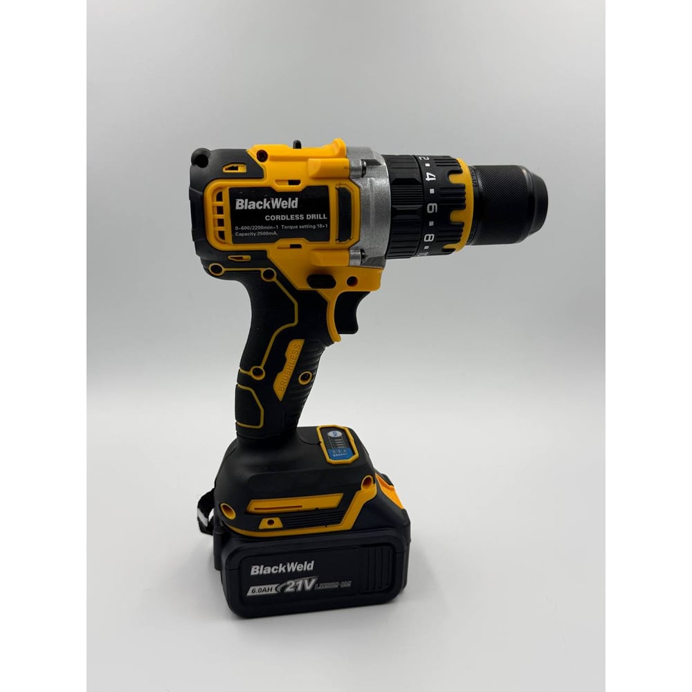 Изображение товара Ударная бесщеточная аккумуляторная дрель-шуруповерт BlackWeld DZ16-6Y 6.0Ah 150162