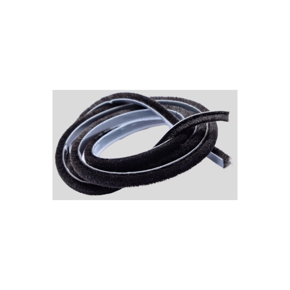 Изображение товара Уплотнитель фетр щёточный KOMFORT 7x6 на клею черный 150 м