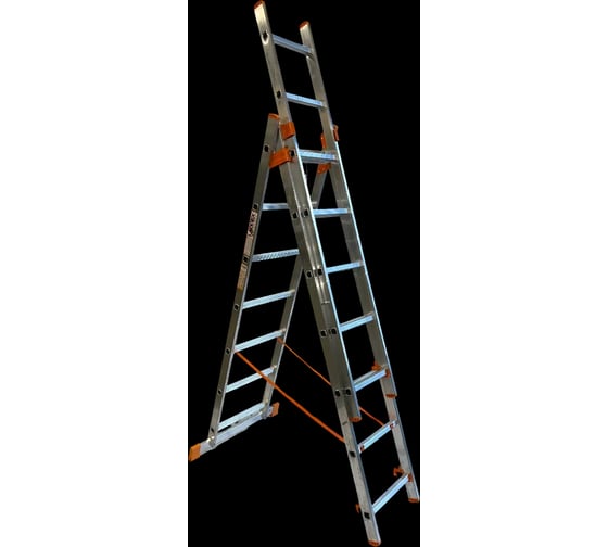 Изображение товара Лестница трехсекционная алюминиевая AXIS 7 ступеней AX-3-7