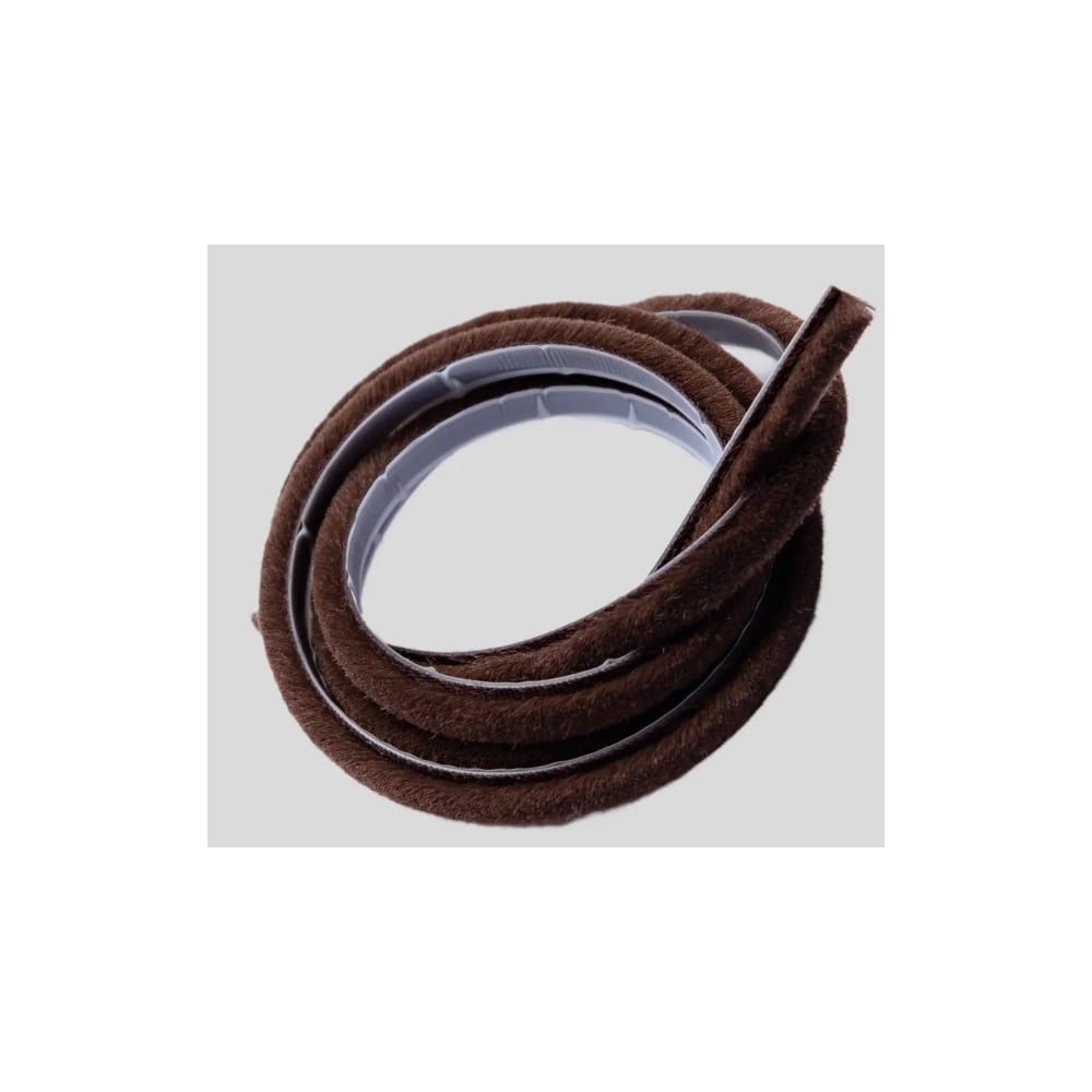 Изображение товара Уплотнитель фетр щёточный KOMFORT 7х6 мм 150 м коричневый для окон и дверей