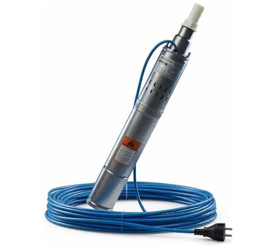 Изображение товара Насос скважинный погружной винтовой Drauflos 3 дюйма, 1800 л/ч, напор 55 м, кабель 30 м с евровилкой, патрубок 1 дюйм HPW3-1.8-55-30
