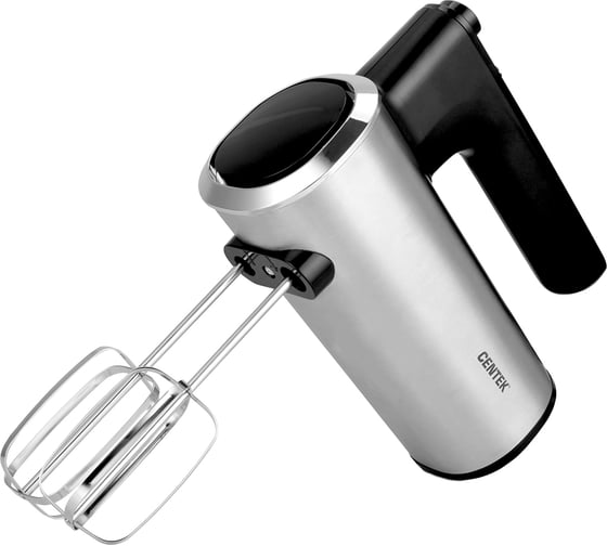 Изображение товара Миксер Centek CT-1101, черный/сталь, 800 Вт, 5 скоростей + турбо, взбивание/замешивание CT-1101