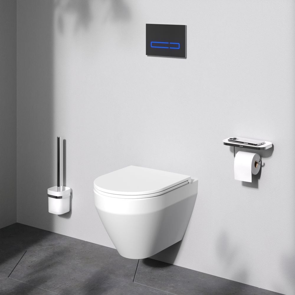 Изображение товара Подвесной унитаз AM.PM Spirit V2.0 Aquaspin безободковый с микролифтом