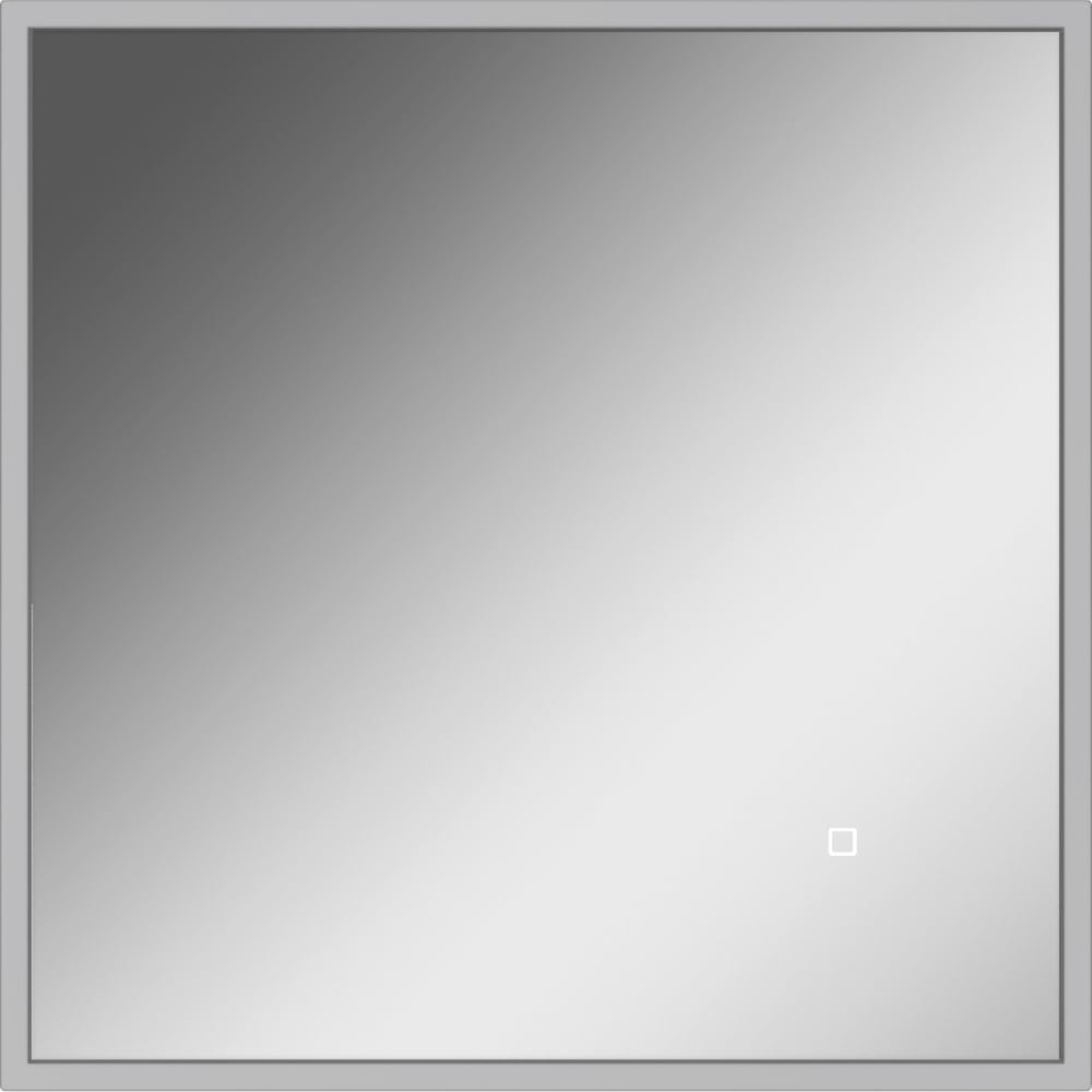 Изображение товара Зеркало Домино Graffo с подсветкой 600х600 мм светло-серое матовое