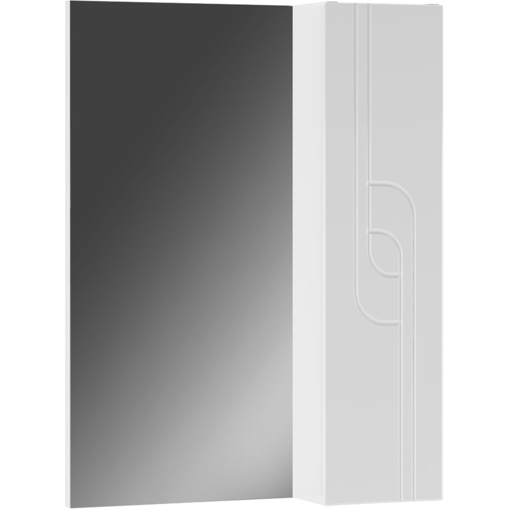 Изображение товара Современное зеркало-шкаф Лилия 50 с подсветкой и хромированными элементов