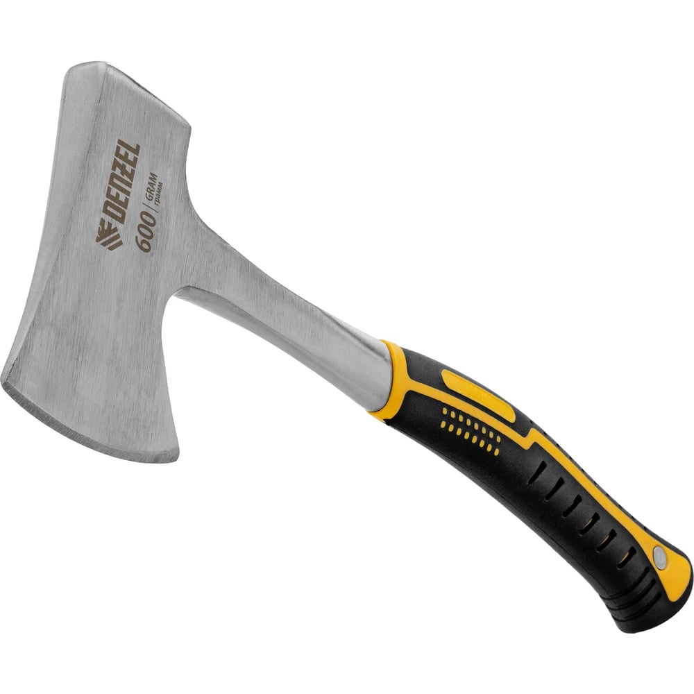 Изображение товара Топор Denzel 600г туристический бытовой с обрезиненной рукоятью