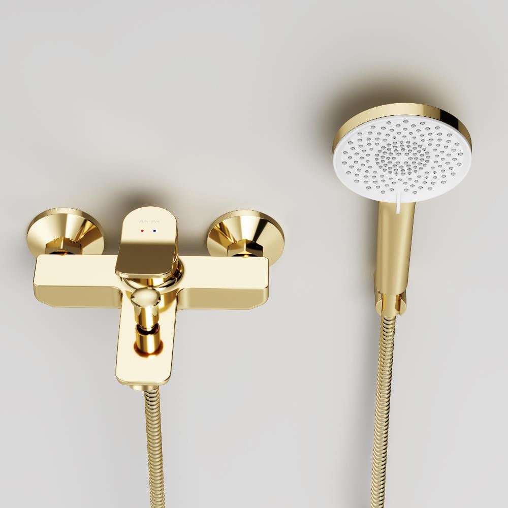 Изображение товара Смеситель для ванны/душа AM.PM X-Joy душ.набор, золото F85A15099