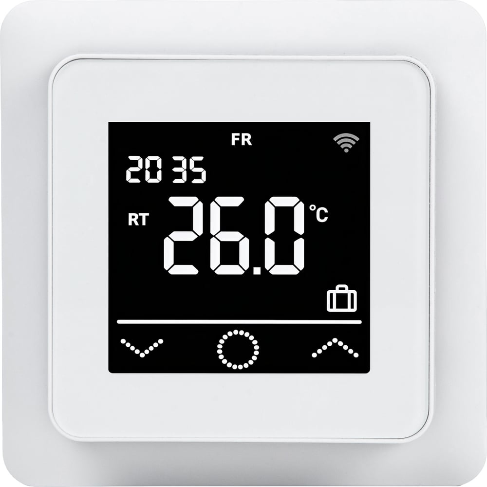 Изображение товара Терморегулятор цифровой REXANT ClimaHome W сенсорный программируемый с Wi-Fi белый 51-0572