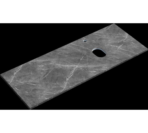 Изображение товара Столешница для ванной комнаты Sancos, 1200×460 мм, цвет black sky, правая TT120A1XR