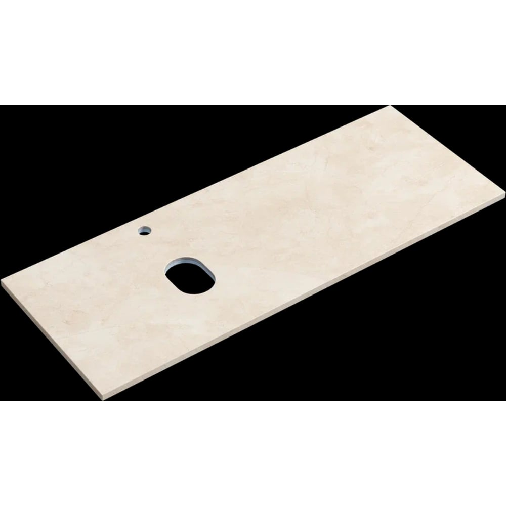 Изображение товара Столешница для ванной Sancos 1200x460 мм керамогранит kreman с овальной вырезкой