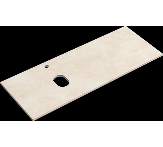 Изображение товара Столешница для ванной комнаты Sancos, 1200×460 мм, цвет kreman, левая TT120A2XL