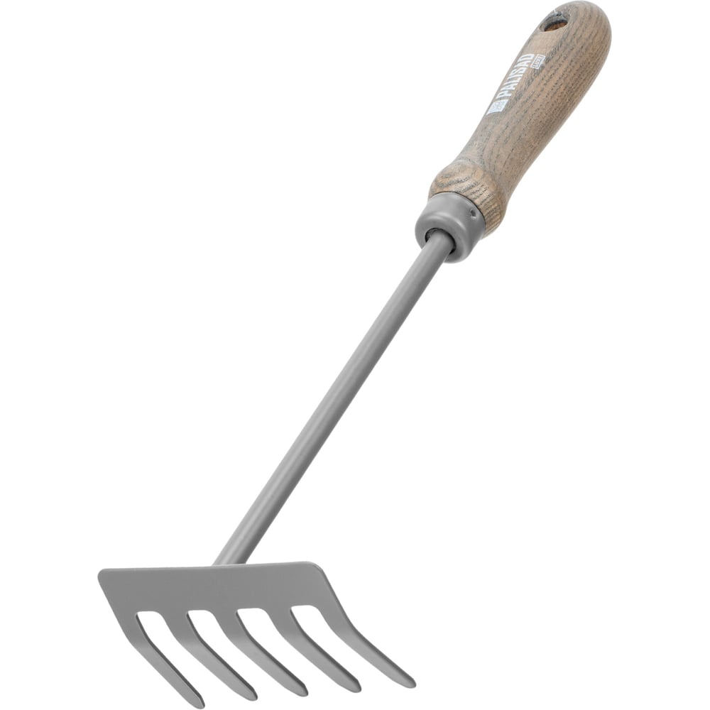 Изображение товара Пятизубые садовые грабли PALISAD 90х335мм стальные с рукояткой из ясеня