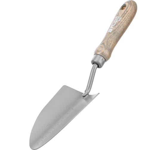 Изображение товара Совок посадочный PALISAD широкий, 85х330мм, стальной, рукоятка из ясеня, LUXE 62631