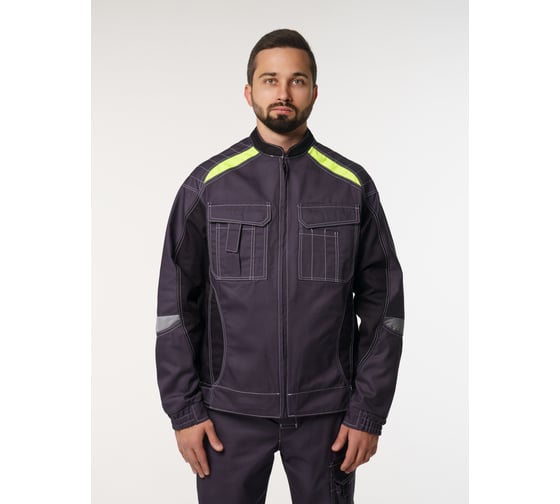 Изображение товара Куртка рабочая мужская Эпицентр №116 серый, черный, лимонный 52-54/170-176 №116 4610375956466