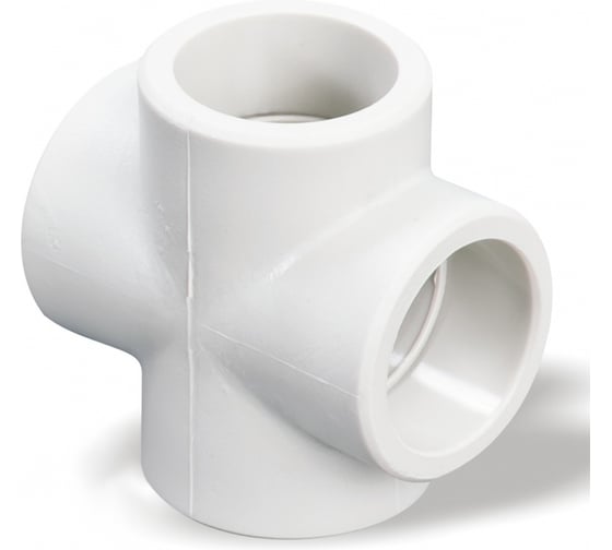 Изображение товара Крестовина полипропиленовая Imperial белая, ф20 PPR 40-541