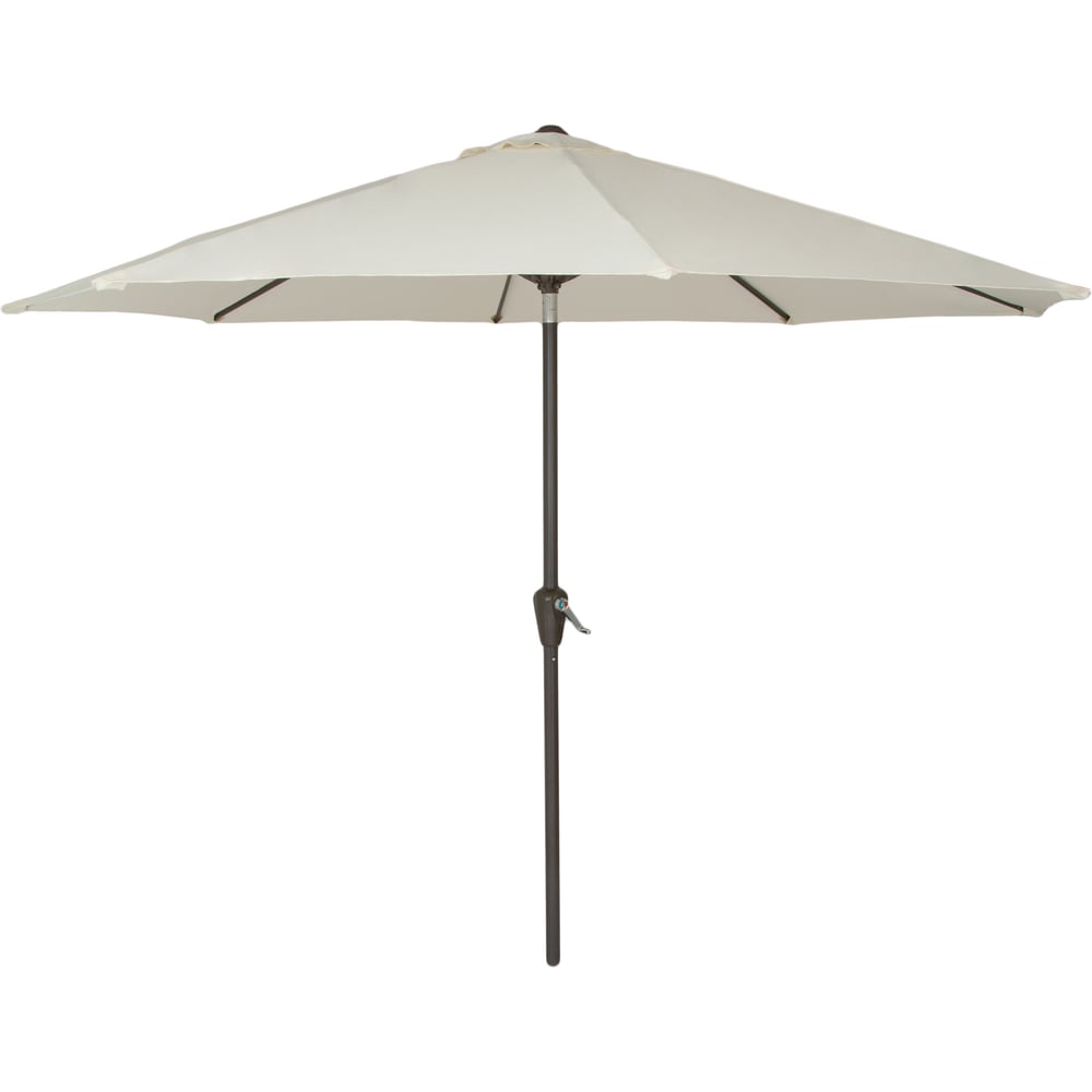 Изображение товара Пляжный зонт Элластик-Пласт CAPRI белый крем диаметр 2.5 м механизм наклона