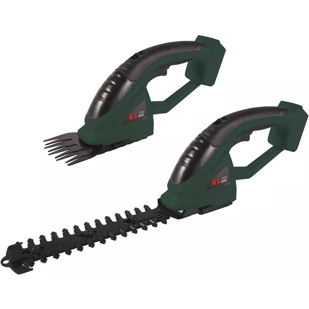 Изображение товара Профессиональные аккумуляторные ножницы-кусторез KLPRO 18В, 1200 об/мин, длина лезвий 19.9 см