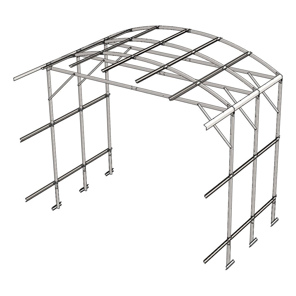 Изображение товара Каркас вставки к теплице ВОЛЯ Прима-3 шаг 0,67м