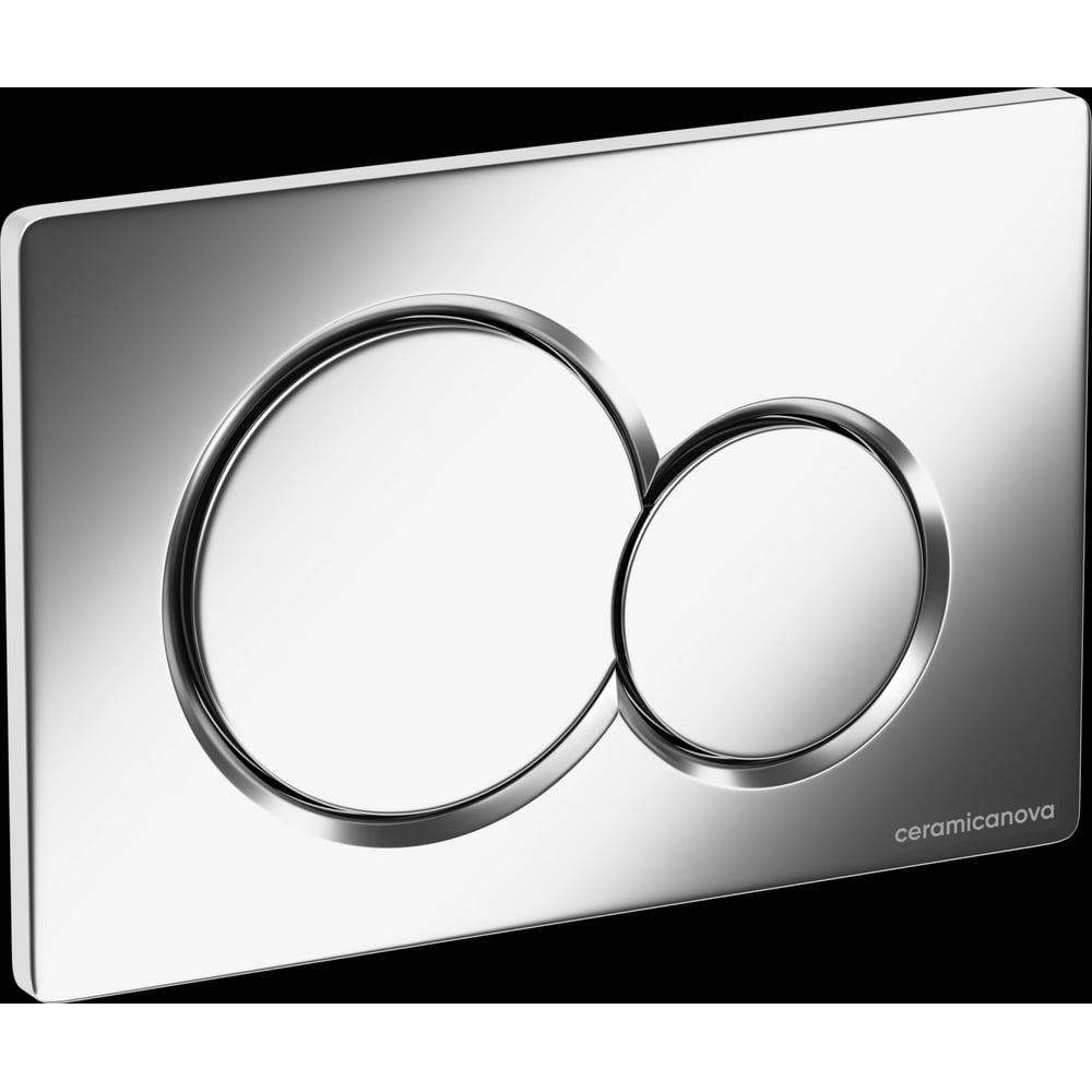 Изображение товара Кнопка смыва Ceramicanova Balance Sphere, матовый хром CN12-003M, двухрежимный слив