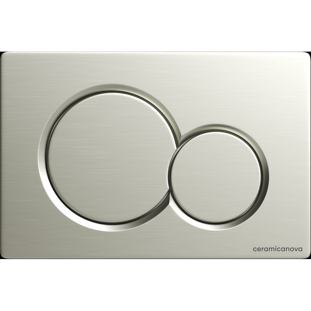 Изображение товара Кнопка смыва Ceramicanova Balance CN12-003BN брашированный никель, двухрежимная