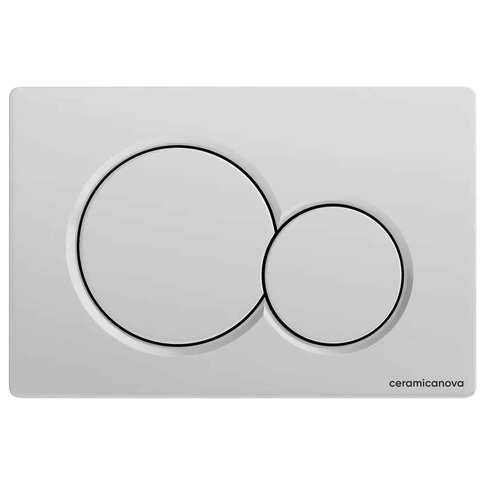 Изображение товара Кнопка смыва Ceramicanova Balance CN12-003W белый двухрежимный на инсталляцию