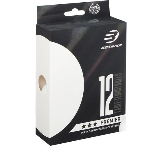 Изображение товара Набор мячей для настольного тенниса BOSHIKA Premier 3***, цвет белый 5418099
