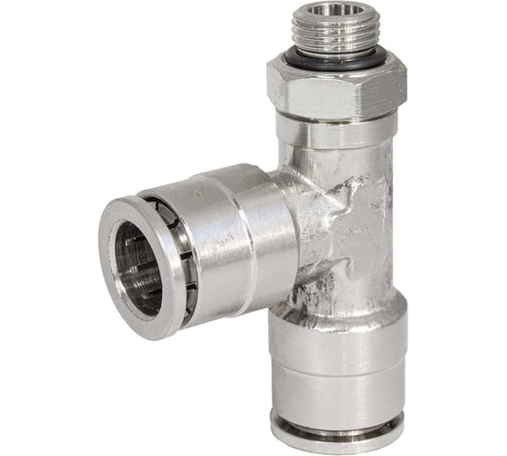 Изображение товара Фитинг цанга тройник, поворотный Cn-Tccr-1/8M-10 для полиуретана и пластиковых трубок PI TOOLS Арт. 9631