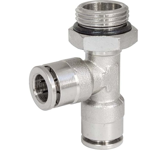 Изображение товара Фитинг цанга тройник, поворотный Cn-Tccr-3/8M-8 для полиуретана и пластиковых трубок PI TOOLS Арт. 9709