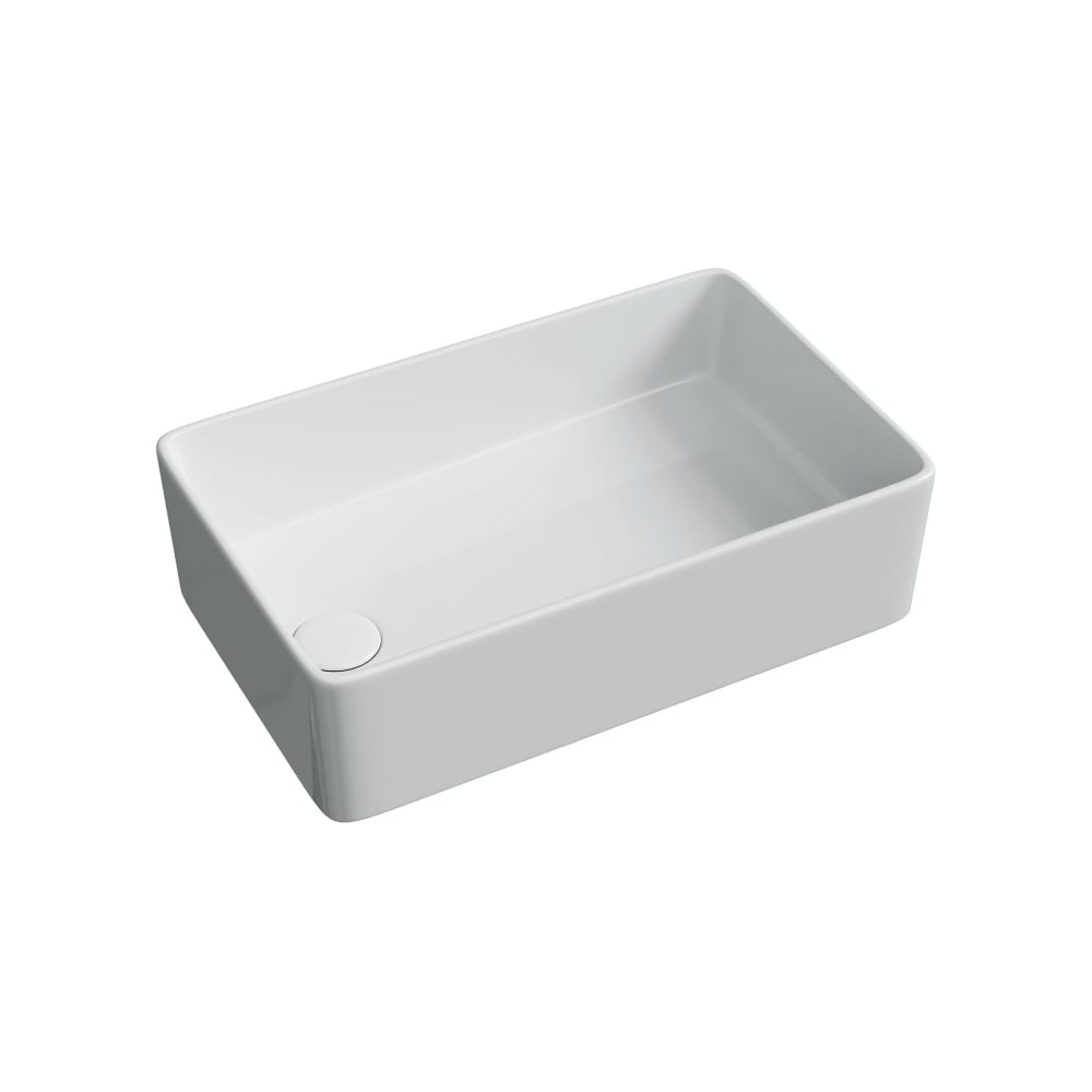 Изображение товара Раковина накладная Ceramicanova Element, санфарфор, белая, 485×304×135 мм