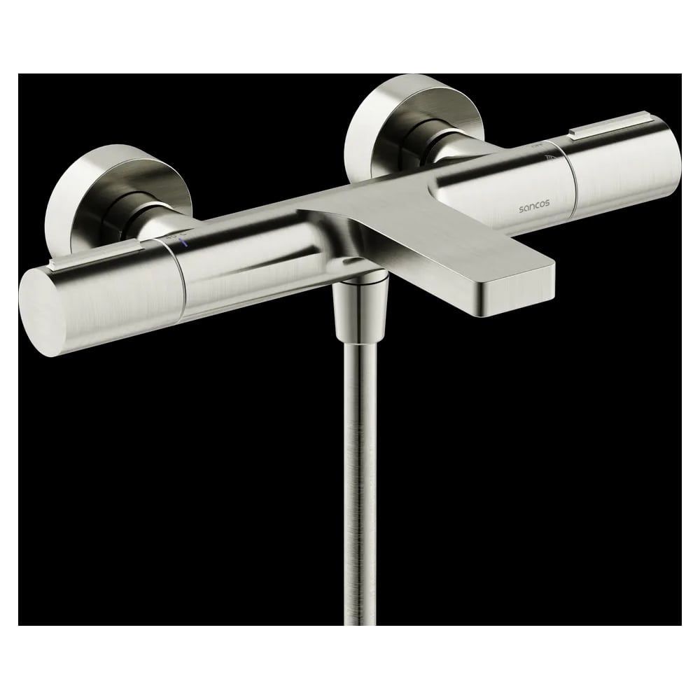 Изображение товара Термостатический смеситель для ванны Sancos Etna брашированный никель