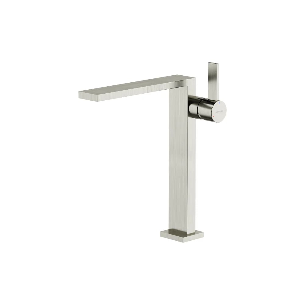 Изображение товара Смеситель высокий для раковины Sancos Linn брашированный никель SC9020BN