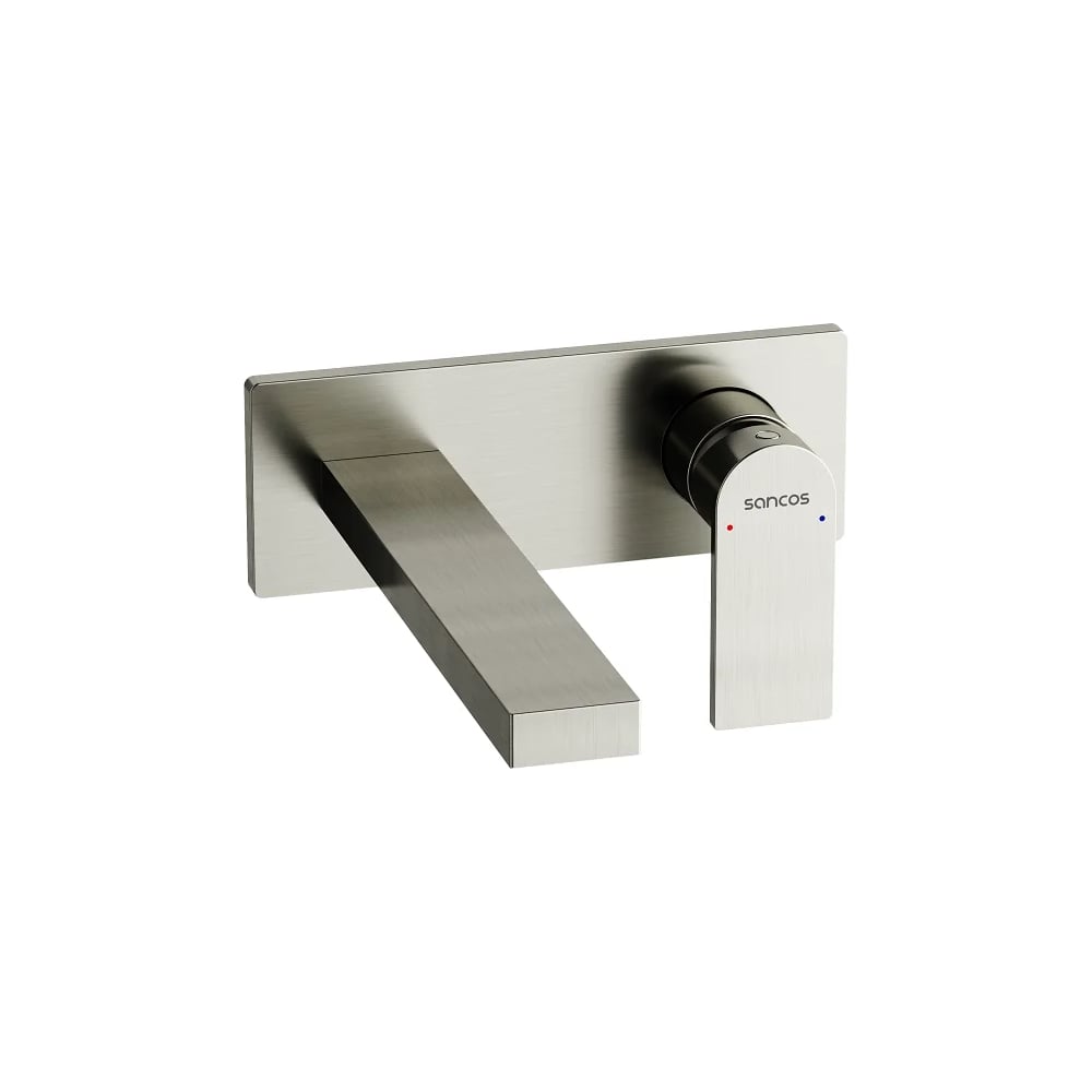 Изображение товара Смеситель для раковины Sancos Studio с внутренней частью брашированный никель