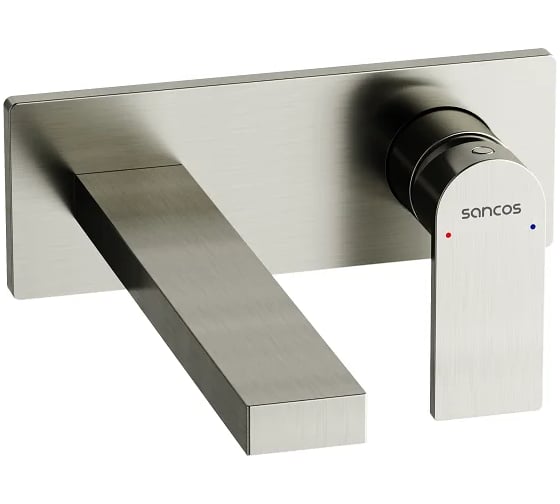 Изображение товара Смеситель для раковины Sancos Studio с внутренней частью, брашированный никель, PVD покрытие SC9017BN