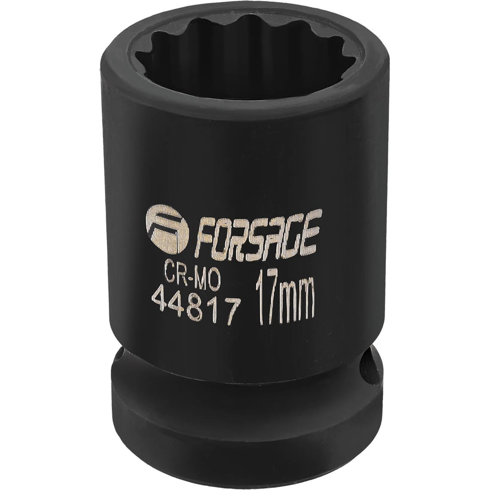 Изображение товара Головка ударная Forsage 1/2, 17мм, торцевая, CrMo, ударная, квадрат 1/2 дюйма