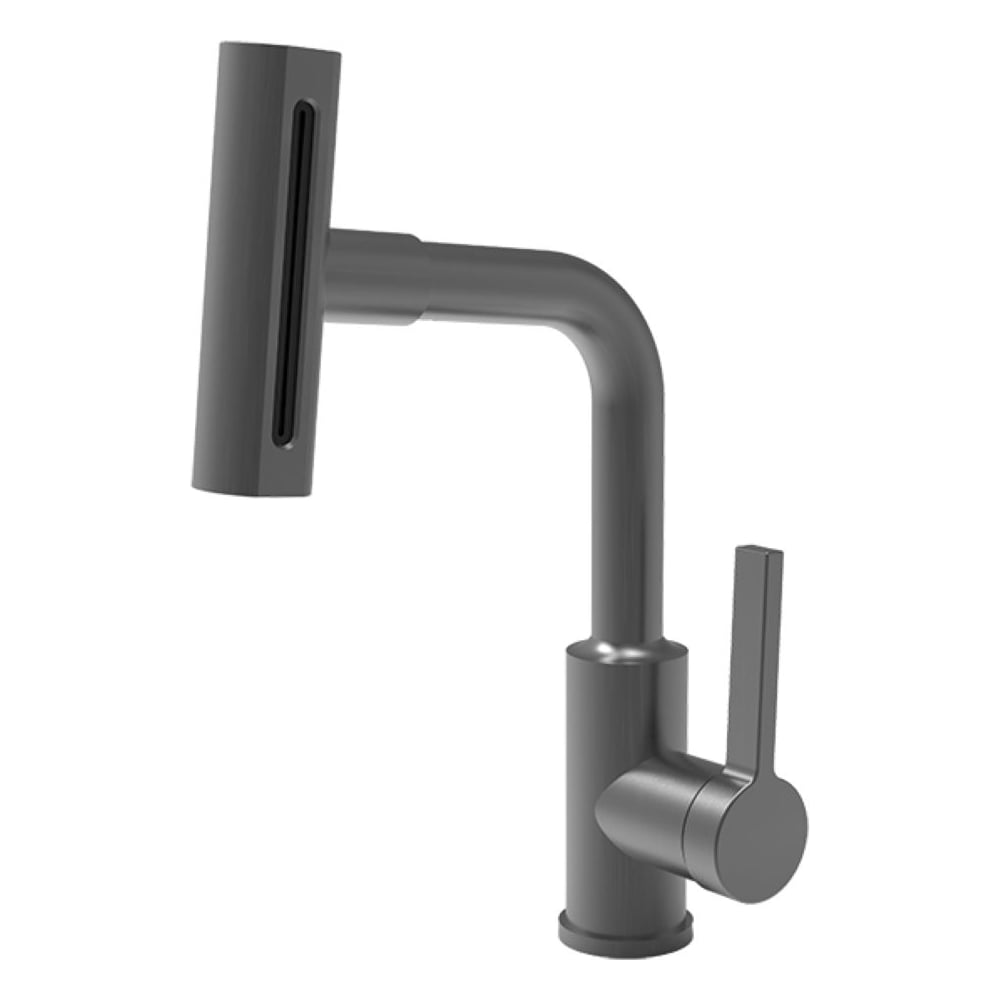 Изображение товара Смеситель многофункциональный для раковины ARGOTECH STRIP, 4 функции, Ø35, нержавеющая сталь, графит 44871